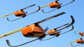 Still from US Fighter Jets Launch Drone Swarm of Hundreds of Micro Drones: Perdix Micro-UAV Drone Swarm Test