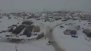 Still from RECENT STANDING ROCK DRONE Footage Dakota Access Pipeline Protest